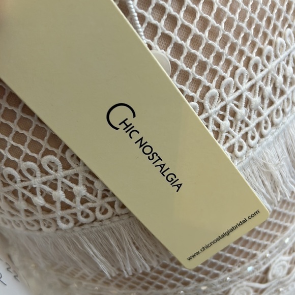 Chic Nostalgia bridal gown, NWT boho style car wash skirt sz 2 - Picture 15 of 15